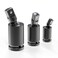 3pcs Impact Universal Joint Socket Adapter Set Ratchet Swivel Socket Extension U-Joints Sockets 1/4", 3/8" and 1/2" Drive,Cr-V,Black