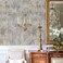 Zeeko Distressed Metallic Wallpaper Textured Wallpaper Non-Pasted 17.3"x 236" White Gold Wallpaper Metallic Concrete Wallpaper Modern Wallpaper Non Woven Wallpaper Traditional Wallpaper Need Adhesive