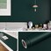 Livelynine Removable Green Peel and Stick Wallpaper for Bathroom Bedroom 15.8X394 Dark Green Contact Paper for Cabinets Desk Classroom Dorm Renter Friendly Sticky Wall Paper Decor Living Room Wall