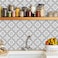 Sevalo Black White Peel and Stick Wallpaper Boho Contact Paper for Cabinets Black and White Geometric Contact Paper Self-Adhesive Removable Wallpaper Kitchen Drawer Liner Waterproof 17.5inW 78.7inL