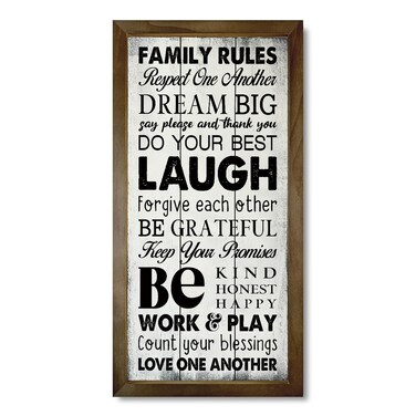 Family Rules Wall D&Atilde;&copy;cor, Frame House Rules Home Signs Decor, Family Rules Signs Decor, Rustic Family Rules Wood Wall D&Atilde;&copy;cor, Rustic Family Rules D&Atilde;&copy;cor, Farmhouse Rules Wall D&Atilde;&copy;cor, Housewarming Gift