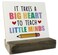 Teacher Appreciation Gift Wood Sign, It Takes a Big Heart to Teach Little Minds, Plaque with Wooden Stand, Meaningful Wood Sign Plaque Gift, Teacher Gift, Thank You Gift, Teacher's Day Gift