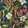 VEELIKE Black Floral Peel and Stick Wallpaper 17.7''x118'' Tropical Dark Leaf Floral Wallpaper Self Adhesive Removable Wallpaper Floral Contact Paper for Bedroom Living Room Walls Cabinets Shelves