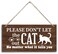 Cat Themed Wood Decor Sign, Please Don't Let the Cat Out No Matter What It Tells You, Hanging Printed Wooden Plaque D&Atilde;&copy;cor, Funny Cat Sign, Cat Home Wall D&Atilde;&copy;cor, Beware of Cats Sign 12x 6inch