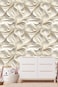 weiseni Floral Peel and Stick Wallpaper 3D Effect Interior Wall D&Atilde;&copy;cor Contact Paper Self Adhesive Removable Wallpaper Renter Friendly Wallpaper for Bedroom Living Cabinet Room 17.7in x 9.8ft