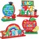 4 Pcs Best Teacher Appreciation Table Decoration Centerpieces Wooden Sign Thank You Teachers Gifts for Home School Classrooms Desks Decor (Base)