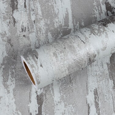 VEELIKE Rustic Plaster Concrete Peel and Stick Wallpaper Textured Concrete Wallpaper for Bathroom Bedroom 15.7''x118'' Concrete Contact Paper Grey Removable Wallpaper for Walls Countertops Backsplash