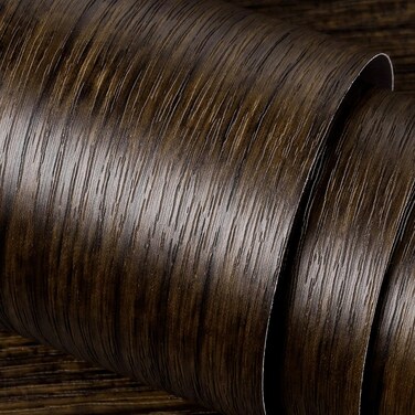 Stickyart 36"x160" Dark Wood Contact Paper for Countertops Waterproof Vintage Wood Grain Contact Paper for Cabinets and Drawers Removable Textured Wood Wallpaper Peel and Stick Wallpaper Self Adhesive