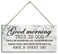 Good Morning This is God Inspirational Quote Wooden Decor Sign, Bible Verses Decor Signs, Hanging Printed Wooden Plaque Decor, Rustic Home Decor Sign, Hanging Christian Gift 12x 6inch