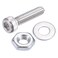 uxcell 100pcs M2.5 x 10mm 304 Stainless Steel Hex Socket Cap Head Screws with Hex Nuts and Flat Washer