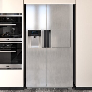 Silver Metal Look Stainless Steel Contact Paper Peel and Stick Countertops Waterproof Contact Paper for Appliance Paint Glossy Self Adhesive Wallpaper Vinyl Wrap for Appliance Covers 15.8''x78.7''