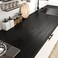 Livelynine Peel and Stick Countertops 24 X 394inch Waterproof Contact Paper for Cabinets Desk Furniture Kitchen Countertop Laminate Self Adhesive Black Wood Grain Vinyl Wrap Bathroom Cabinet Wallpaper