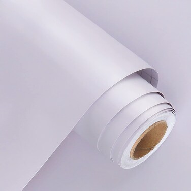 WESTICK Light Purple Wallpaper Solid Color Purple Contact Paper Self Adhesive Removable Purple Peel and Stick Wallpaper for Girls Bedroom Accent Walls Cabinets Dresser Lavender Wallpaper 15.75" x 80