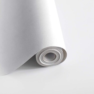 Safiyya 984.2"x17.7" White Wallpaper Peel and Stick Wallpaper White Removable Wallpaper White Contact Paper Modern Wallpaper Decorative Wallpaper Vinyl Roll for Wall