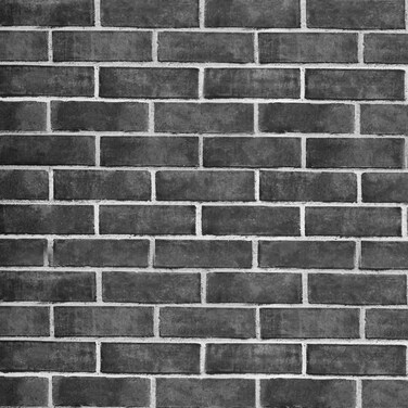 HeloHo 17.7" X 394" Grey Brick Wallpaper Peel and Stick Self-Adhesive Removable 3D Textured Wall Paper for Kitchen Backsplash Living Room Bedroom Decor