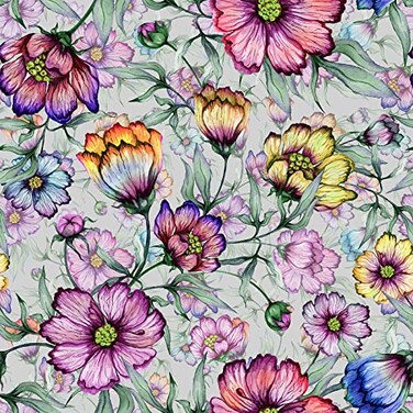 ReWallpaper Dark Purple Peel and Stick Wallpaper Vintage Green Ditsy Floral Contact Paper Self Adhesive Mural Wall Paper Roll Self Adhesive Removable Waterproof 17.5in X 10ft Blue Gold Petal