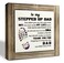 Stepped Up Dad Gift Wood Plaque Sign, Thank You for Stepping In to Become the Dad You Didn't Have to Be, Box Wood Plaques Desk D&Atilde;&copy;cor, Grateful Gift for Bonus Dad, Father's Day Gift for Step Dad