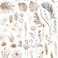 VEELIKE Soft Flamingo Floral Peel and Stick Wallpaper Boho Dried Tropical Leaf Floral Wallpaper Mural 17.7''x354'' Pink Botanical Wallpaper Prepasted Pink Contact Paper for Bedroom Livingroom Nursery