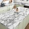 Wallercity Grey Marble Contact Paper for Countertops Gray/White Glossy Peel and Stick Wallpaper Self Adhesive Vinyl Granite Contact Paper for Cabinets Kitchen Wallpaper for Shelf Liner 15.8''x78.7''