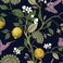 VEELIKE 17.7''x118'' Navy Blue Lemon Tree Peel and Stick Wallpaper Modern Hummingbirds Floral Wallpaper Blue Wallpaper Removable Self Adhesive Blue Contact Paper for Bedroom Bathroom Walls Furniture
