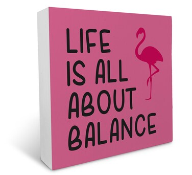 Inspirational Hot Pink Wooden Box Sign, Motivational Rustic Farmhouse Style Wood Box Sign Decor for Home Women Girls Room Office Desk Table Shelf Accessories Decoration, Positive Gifts for Women