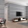 Mwpqbd High-End 3D Stereo Thickened Deerskin Velvet Antique Wood Grain Bedroom TV Background Non-Woven Vertical Stripes Simple Modern Non-Self-Adhesive Wallpaper (Smoky Gray Wallpaper /27054)