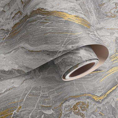 VaryPaper Matte Marble Contact Paper for Countertops 15.7''x315'' Kitchen Countertop Peel and Stick Waterproof Removable Self Adhesive Wallpaper Marble Vinyl Wrap for Cabinets Desk Table Furniture
