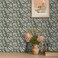 CRE8TIVE 24"x118" Purple Leaf Wallpaper Peel and Stick Purple Contact Paper for Cabinets Waterproof Self Adhesive Botanical Leaves Removable Wallpaper Vinyl Roll for Bedroom Bathroom Drawers Dressers