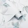 HeloHo Peel and Stick Wallpaper 15.35" X 394" Blue Ink Floral Wall Paper Self Adhesive Removable Waterproof Contact Paper for Bathroom Living Room Bedroom Decor