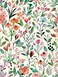 Watercolor Floral Peel and Stick Wallpaper, Green and Pink Wildflower Contact Papper for Kids Bedroom Bathroom, Removeable Waterproof Botanical Self Adhesive Wall Paper 120"X17.3"(14.4sq. ft)