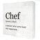 Chef Definition Wood Box Sign Home Kitchen Decor Modern Chef Gift Wooden Box Sign Block Plaque for Wall Tabletop Desk Decoration