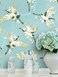 Safiyya White Crane Wallpaper Peel and Stick Contact Paper Blue Wallpaper Self Adhesive Removable Wallpaper Decorative Wall Paper Contact Paper for Walls 16.1"x393