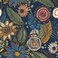 Boho Wallpaper Peel and Stick,Vintage Floral Contact Paper 17.5" x 118", Retro Botanical Flower Wall Paper Self Adhesive Removable Waterproof for Walls Shelves Cabinet Table (Blue,Yellow, Green)