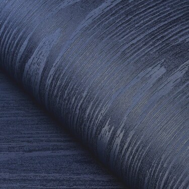 FunStick 24"x200" Navy Blue Stained Wood Wallpaper Peel and Stick Countertops Waterproof Wood Contact Paper for Countertops Cabinets Wallpaper Self Adhesive Removable Wood Grain Contact Paper for Desk