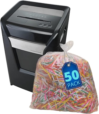 1InTheOffice Shredder Bags 15.8 Gallon, Paper Shredder Waste bags 15.8 Gal., 50/Box