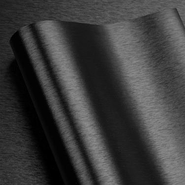 LACHEERY 15.8"x276" Black Metallic Peel and Stick Wallpaper for Kitchen Brushed Metal Contact Paper for Appliances Removable Wallpaper Self Adhesive Wall Paper Roll for Dishwasher Fridge Vinyl Wrap
