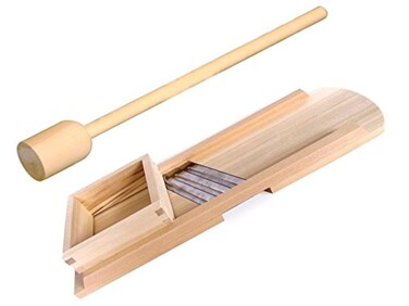 K&amp;K Keramik Compact Size Beech Wood Cabbage Shredder PLUS Beech Wood Cabbage Stomper Imported From Germany