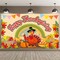 Probsin Large Thanksgiving Banner 72&quot; x 48&quot; Thanksgiving Decorations Turkey Pumpkins Leaves Yard Sign Hanging Supplies Wall Decor Bulletin Board Background for Indoor Outdoor Fence Gathering