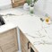 Wallercity White/Gold Marble Contact Paper Matte Marble Peel and Stick Countertops Wallpaper for Kitchen Bathroom Vinyl Self Adhesive Wallpaper for Cabinets Backsplashes 15.8'' x78.7'' Wall Paper