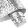 Decotalk Silver Glitter Wallpaper Peel and Stick for Walls Removable Glitter Wallpaper 17.7"x120" Glitter Contact Paper Silver Wallpaper Sparkle Chunky Glitter Wall Paper for Crafts Party Decorative
