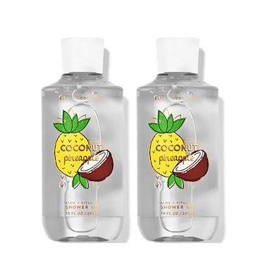 Bath &amp; Body Works Coconut Pineapple Shower Gel Gift Sets 10 Oz 2 Pack (Coconut Pineapple)