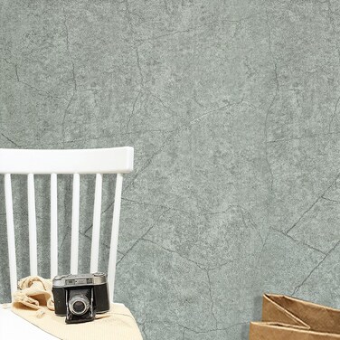 FOWITFUR Peel and Stick Wallpaper Nuwallpaper Concrete Contact Paper Covering Matte Vinyl Retro Removable Self Stick Thicker Textured Cement Adhesive Wallpaper 15.7inch x 393.7inch