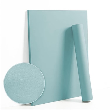 Dimoon 118''x17.7'' Blue Peel and Stick Wallpaper Contact Paper Modern Self Adhesive Wall Paper Removable Renter Friendly Textured Solid Color Shelf Cabinet Vinyl Roll (118''x17.7'',Nile Blue)