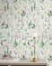 JiffDiff Floral Wallpaper Peel and Stick 118.11" x 17.32" Wallpaper for Bathroom Wild Flower Wallpaper Vinyl Contact Paper Cabinet Wallpaper Shelf Decor Wall Decor Coverage 14 sq.ft