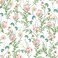 VEELIKE Turquoise Pink Floral Wallpaper Peel and Stick Boho Floral Contact Paper for Walls Shelves 17.7''x354'' Meadow Floral Wall Paper Pre-Pasted Removable Botanical Wallpaper for Bedroom Bathroom
