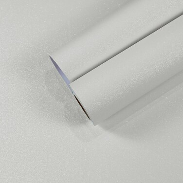 CHIHUT Pearl White Glitter Wallpaper for Bedroom Sparkle Glitter White Wallpaper Peel and Stick Removable Glitter Contact Paper Decorative Self Adhesive Fabric Roll for Walls Cabinets 15.7''x100''