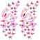 48 Pieces Glitter 3D Butterfly Wall Stickers Removable Butterfly Wall Decals Bling Lively Butterfly Wall Mural for DIY Party Office Home and Room Decoration (Pink)