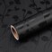 VEELIKE Textured Black Wallpaper Peel and Stick Black Contact Paper for Walls Cabinets Shelves Waterproof 15.7''x354'' Self Adhesive Removable Black Wall Paper Vinyl Film Roll for Bedroom Bathroom