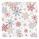 Allenjoy 72" x 72" Christmas Snowflakes Shower Curtain Red Gold Winter Merry Xmas New Year Holiday Home Bathtubs Farmhouse Bathroom Curtain Decoration Washable Durable Polyester Fabric