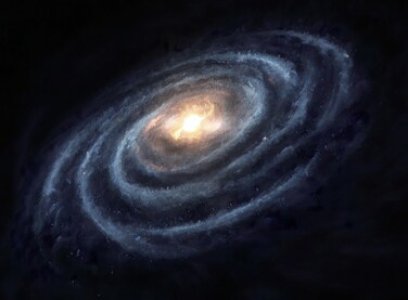 AMUGISH Majestic Galaxy Wall Mural Wallpaper   Premium Non-Pasted with Bas-Relief   Cosmic Space Scene for Living Room, Bedroom, Kitchen, Nursery 84" W x 61" H Unpasted